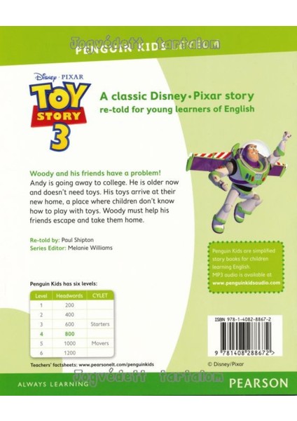 Disney Pixar Toy Story 3 (Pearson English Kids Readers) modelleri