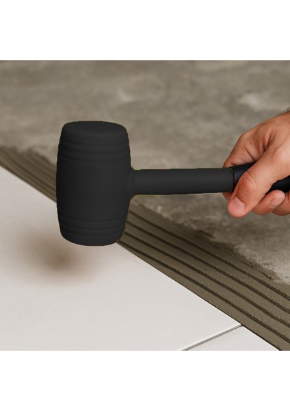 50LIK Kauçuk Tokmak Fayansçı Tokmağı Çadır Zemin Sabitleme Çelik Seramik Döşeme Tadilat Çekiçi