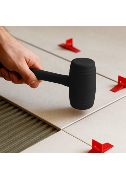 50LIK Kauçuk Tokmak Fayansçı Tokmağı Çadır Zemin Sabitleme Çelik Seramik Döşeme Tadilat Çekiçi modelleri