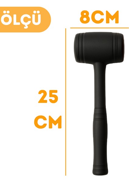 50LIK Kauçuk Tokmak Fayansçı Tokmağı Çadır Zemin Sabitleme Çelik Seramik Döşeme Tadilat Çekiçi indirimleri