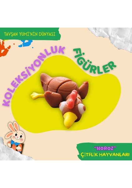 Çiftlik Hayvanları Koleksiyonu - 4 Parça Hareketli Oyuncaklar modelleri