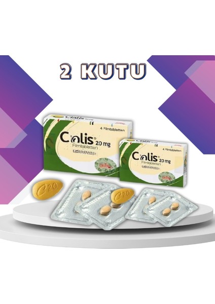 CİALİS20 Mg 4 Kullanım 2 Kutu Vîâgrâ Kâmágrã Sertlestirîçı Azdıriçi Orijinal-Geciktir-C-I-Tablet- Istek Arttırıcı Gecîktîricî 30 Mg