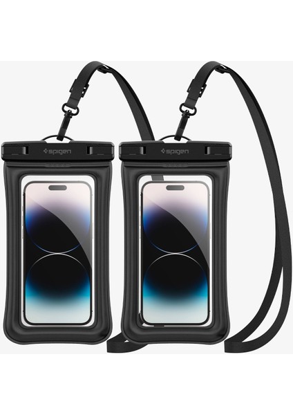 Aqua Shield Floating WaterProof iPX8 Sertifikalı Su Geçirmez Yüzer Kılıf (2 Adet) A610 Black - AMP04527