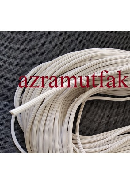 Sineklik Teli Fitili-Sineklik Tülü Contası-Fly Screen Wire Wick 358620222 Siyah-50 M