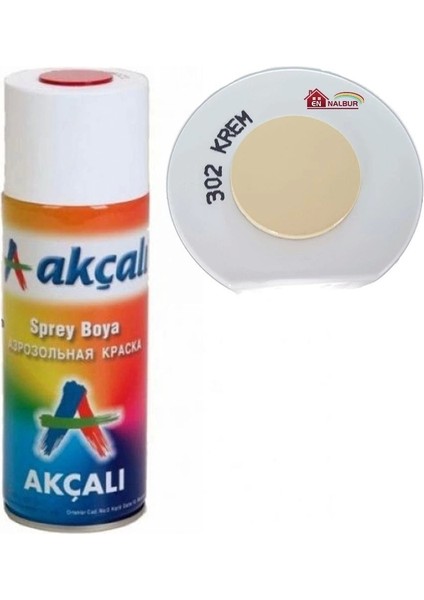 Akçalı Sprey Boya 400 ml 302 Krem