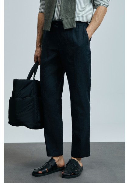 Karl Smart Erkek Chino Pantolon Slim Fit Siyah