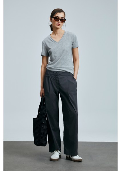 Safar Kadın Pamuklu Pantolon Siyah fiyatları