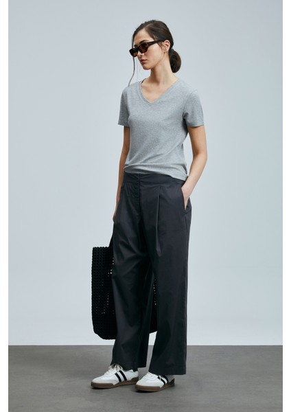 Safar Kadın Pamuklu Pantolon Siyah modelleri