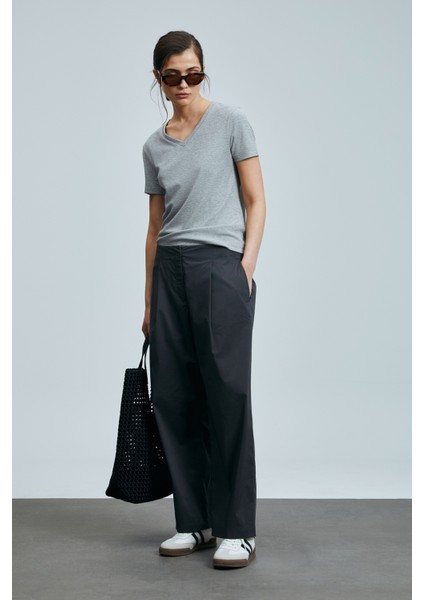 Safar Kadın Pamuklu Pantolon Siyah indirimleri