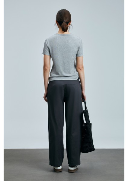 Safar Kadın Pamuklu Pantolon Siyah