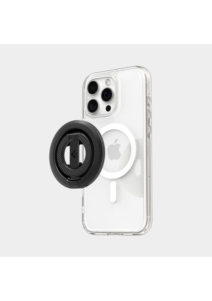 MagFit O-Mag iPhone için Çift Taraflı Manyetik Telefon Tutucu MagSafe özellikli Ring / Şişe Açacağı Black - AMP08822