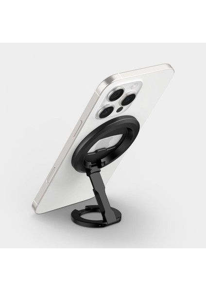 MagFit O-Mag iPhone için Çift Taraflı Manyetik Telefon Tutucu MagSafe özellikli Ring / Şişe Açacağı Black - AMP08822 fırsatları