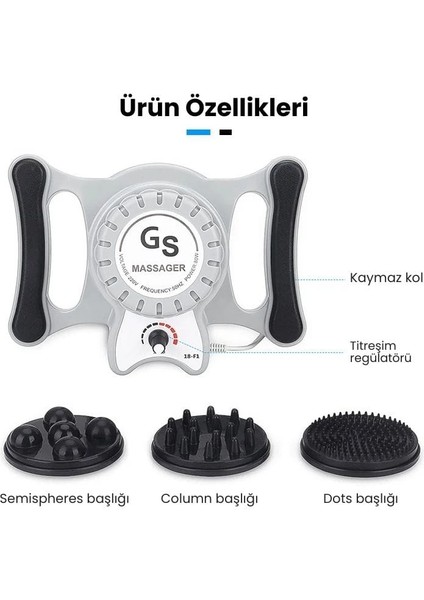 Portable G5 Titreşimli İncelme & Vücut Şekillendirme Cihazı | Selülit Masajı & Kas Rahatlatma