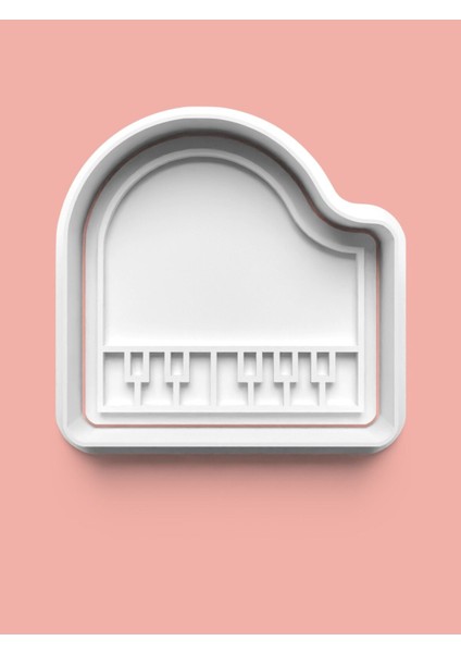 Piano Figürü Kurabiye Kalıbı ve Şeker Hamuru Kalıbı