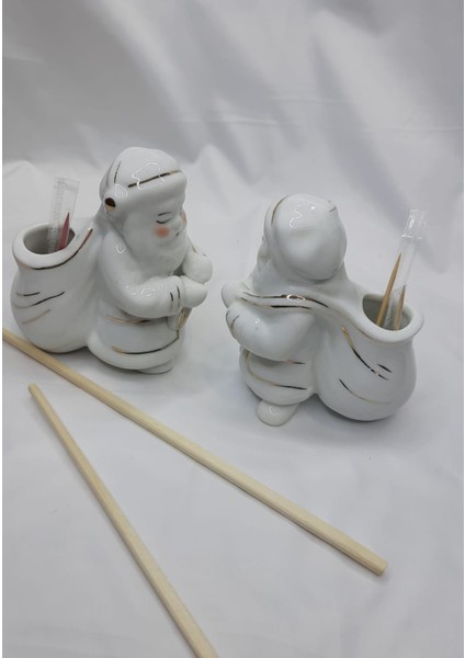 Noel Baba Çift Kürdanlık Dekoratif Biblo indirimleri