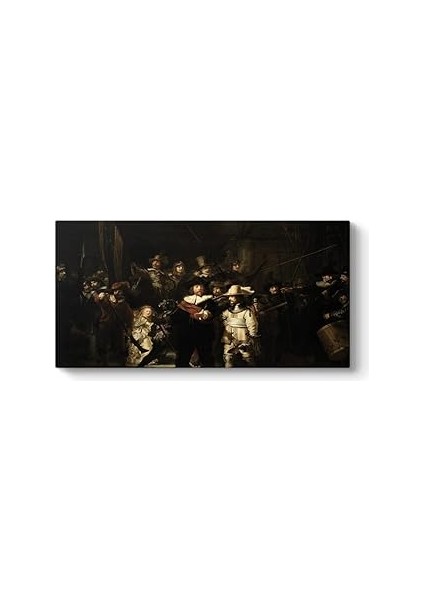Rembrandt - Gece Devriyesi Tablosu 60 x 30