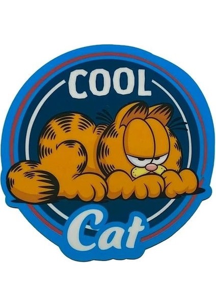 BAL-382515 Garfield Cool Cat Mavi Bardak Altlığı