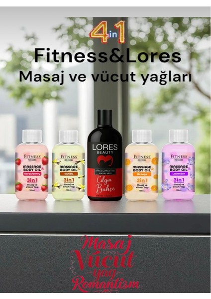 Lores & Fitness 5’li Masaj Yağı Seti –romantizm+Masaj Bir Arada
