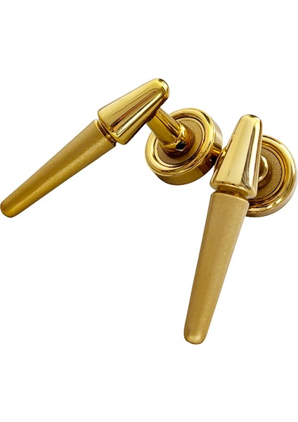 Onur Rozetli Altın Kaplamalı %100 Pirinç Yale Çelik Kapı Kolu, Lüks, Dayanıklı, Paslanmaz, 1 Takım fırsatları
