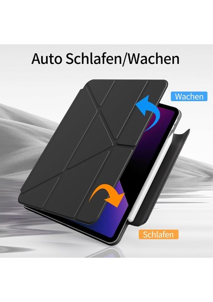 Samsung Galaxy Tab S9 Fe 10.9 Inç / S10 Fe 10.9inç Kılıf Magic Keyboard Klavyeli Manyetik Kapak Standlı S Pen Kilit Yuvalı