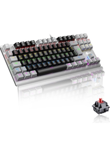 o GK304 Wired Mekanik Gaming Klavye Black-Gray Red Switch(Outlet)