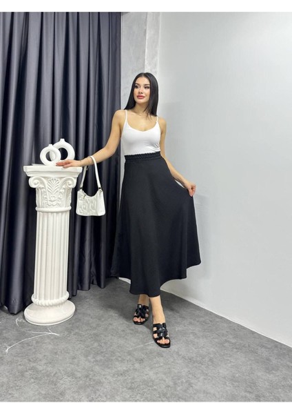 Keten Kloş Uzun Etek - Rahat ve Şık Günlük Kombinler modelleri