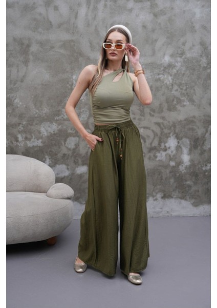 Kadın Modal Kumaş Etek Pantolon - Oversize & Geniş Paça