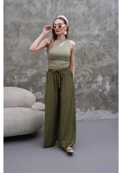Kadın Modal Kumaş Etek Pantolon - Oversize & Geniş Paça fırsatları