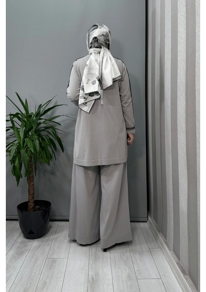 Tiktak Detaylı Triko Tunik Gri T25Y-6030 fırsatları