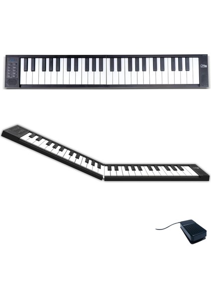 Blackstar Carry-On Folding Piano 49 Touch Tuşlu Taşınabilir &amp; Katlanabilir Klavye (Siyah)