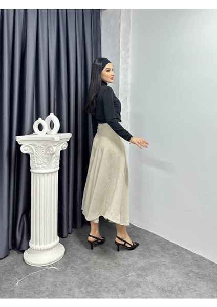 Keten Kloş Uzun Etek - Rahat ve Şık Günlük Kombinler modelleri