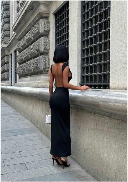 Kadın Sandy Vücudu Saran Elbise - Yırtmaç Detaylı & Slim Fit modelleri