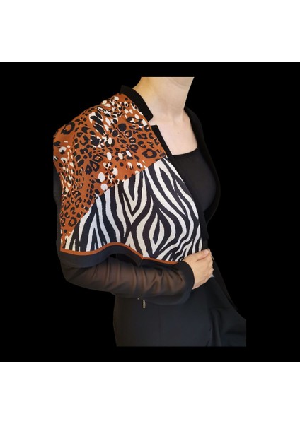 Zebra- Leopar Desenli Fular,bandana ,saç ve Bileklik Aksesuarı