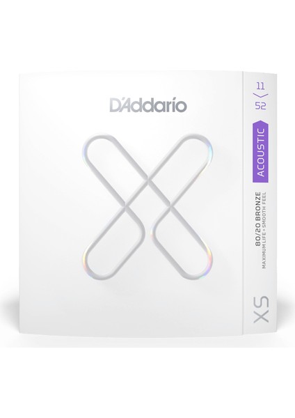 Daddarıo XSABR1152 Akustik Gitar Tel Seti, 11-52, Custom Lıght fırsatları