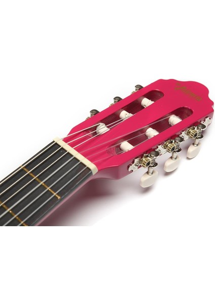 Klasik Gitar 4/4 Pembe Sunburst Sap Çelikli fırsatları