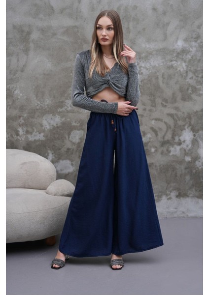 Kadın Modal Kumaş Etek Pantolon - Oversize & Geniş Paça