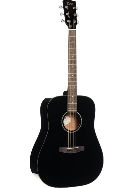 Akustik Gitar, Siyah, Masif Ladin Kapak