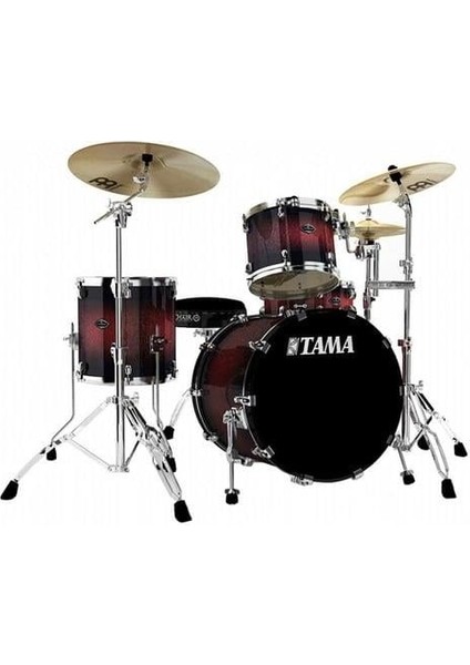 Davul Set 12-14-14-22, 4 Parça Aksamsız-Koyu Kiraz