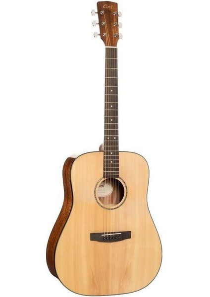 Akustik Gitar, Naturel, Masif Ladin Kapak
