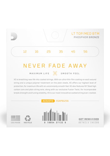 Daddarıo XSAPB1256 Akustik Gitar Tel Seti, Pb Lıght indirimleri