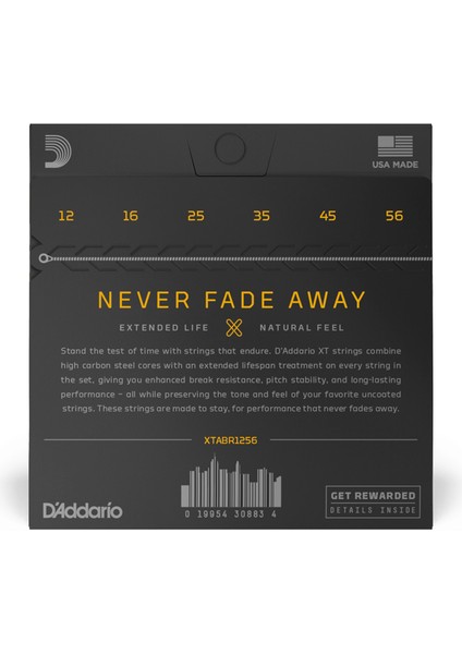 Daddarıo XTABR1256 Akustik Gitar Tel Seti, 80/20 Lıght/medıum Btm fiyatları