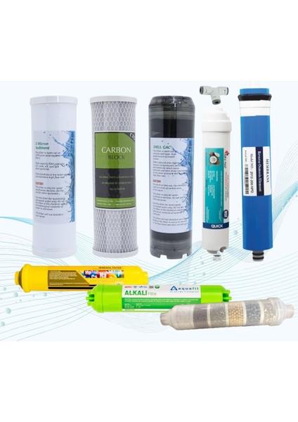 Eco Plus Su Arıtma 13'lü Su Arıtma Filtre Seti - 6 Aylık Değişim