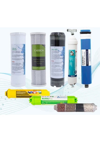 Eco Plus Su Arıtma 11'li Su Arıtma Filtre Seti - 6 Aylık Değişim