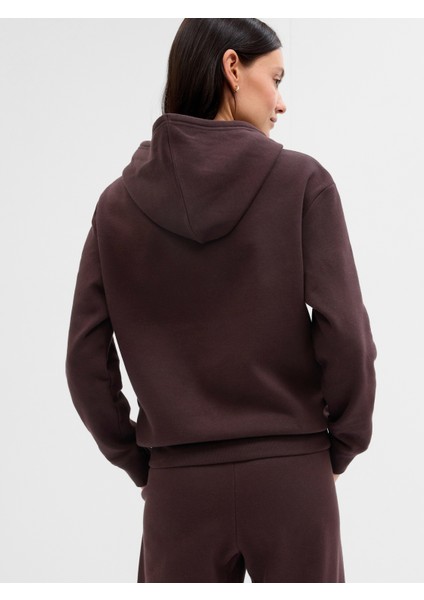 Kadın Kahverengi Gap Logo Fleece Sweatshirt fiyatları