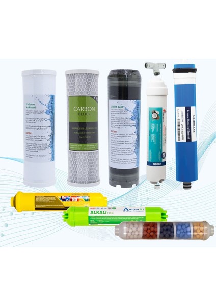 Conax Su Arıtma 12'li Su Arıtma Filtre Seti - 6 Aylık Değişim