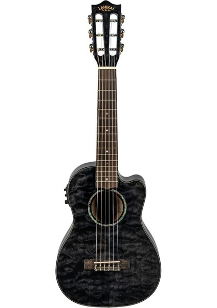 Lanikai Qm-Bkceg Quilted Maple Guitalele