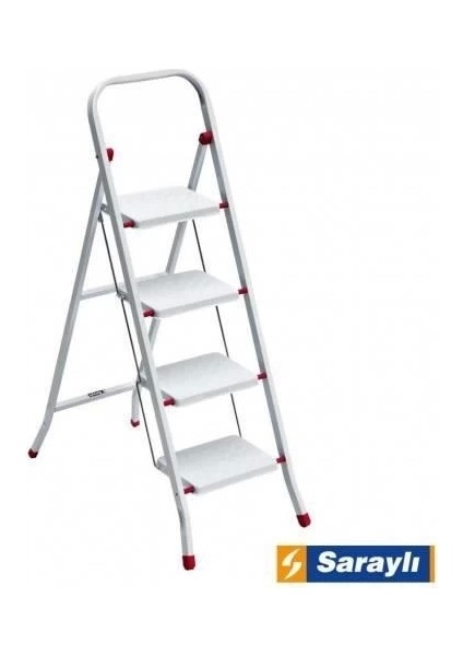 Bfs Saraylı Pratik Metal Merdiven Beyaz 4 Basamaklı modelleri