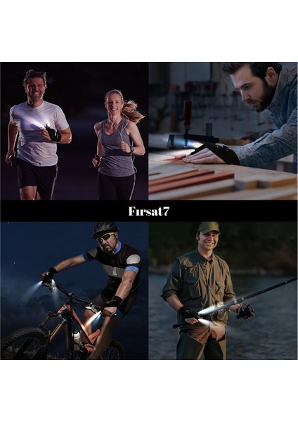 LED Işıklı Eldiven El Fenerli Çift El Tamirci Balıkçı ve Bisiklet Eldiveni Doğada Sanayi Eldiveni fırsatları