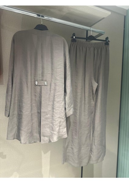 Taşlı Keten Gömlek Takım indirimleri