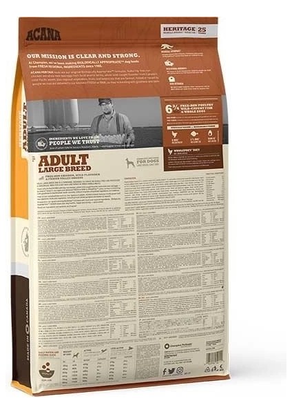 Acana Adult Large Tahılsız Tavuklu ve Balıklı Köpek Maması 11.4 kg fiyatları